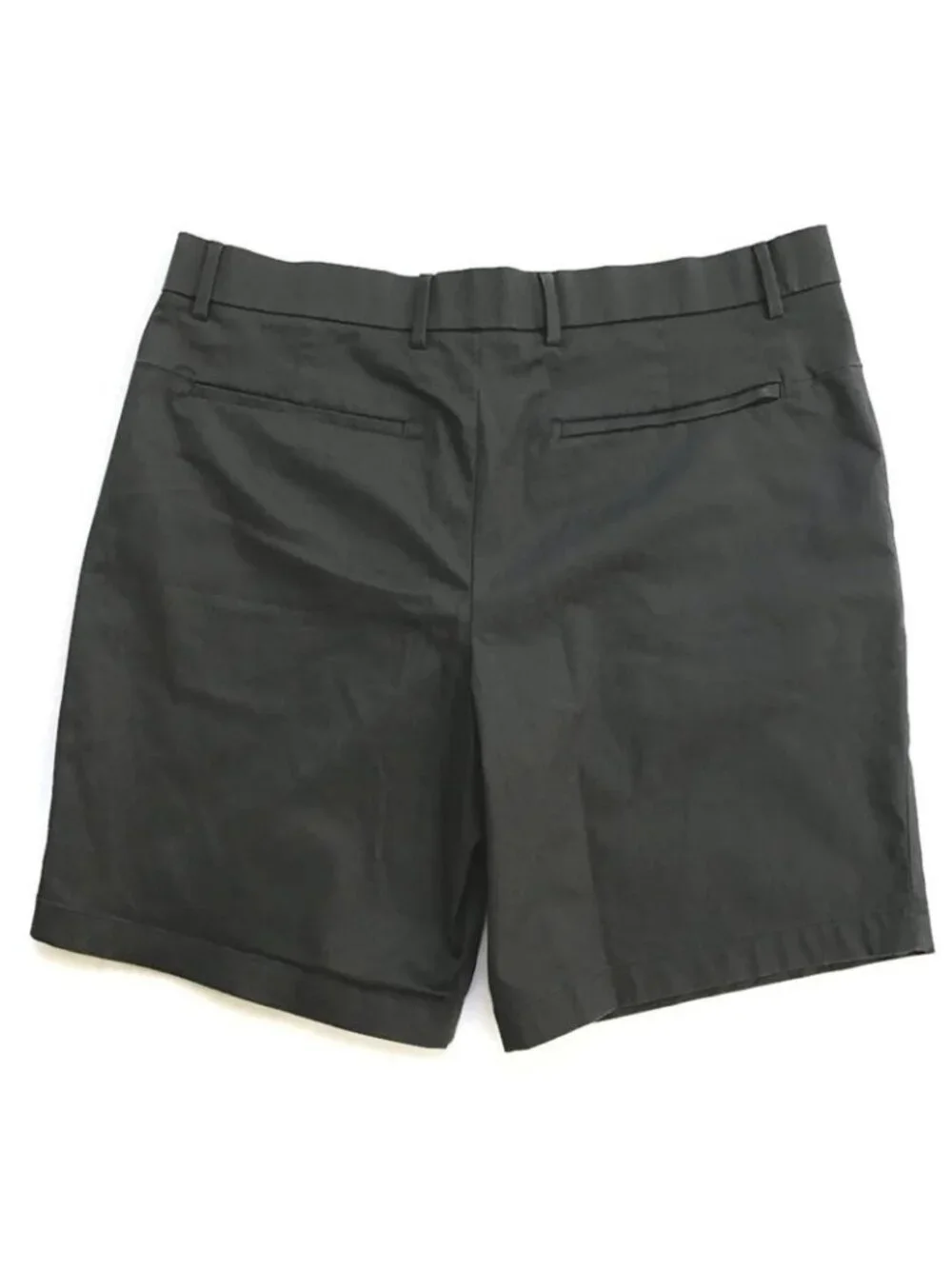 Banana Republic Aiden Shorts Men's 36 Dark Gray Flat Front Chino